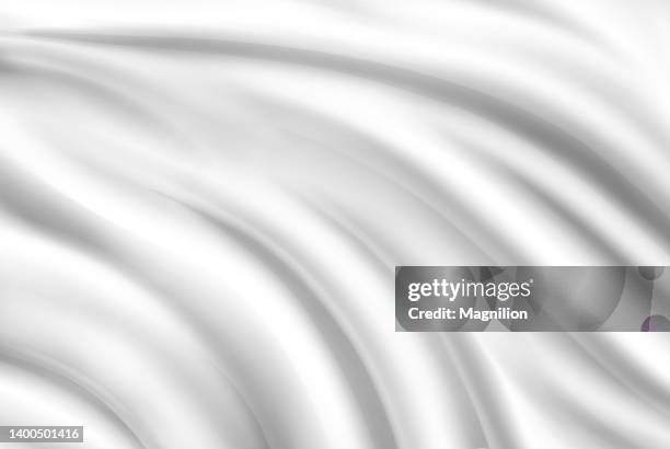 white flag blank vector background - silk stock illustrations