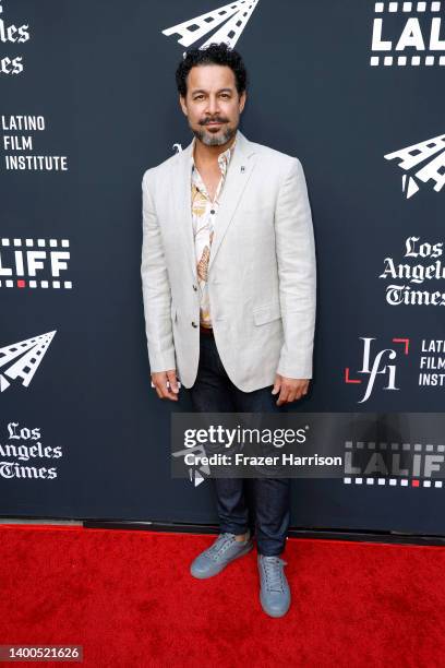 Jon Huertas attends the opening night premiere screening of "MIJA" during the 2022 Los Angeles Latino International Film Festival at TCL Chinese...