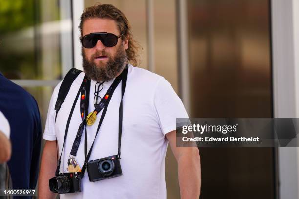 Photographer Greg Williams is seen, during the 75th annual Cannes film festival at Hotel Martinez on May 20, 2022 in Cannes, France.