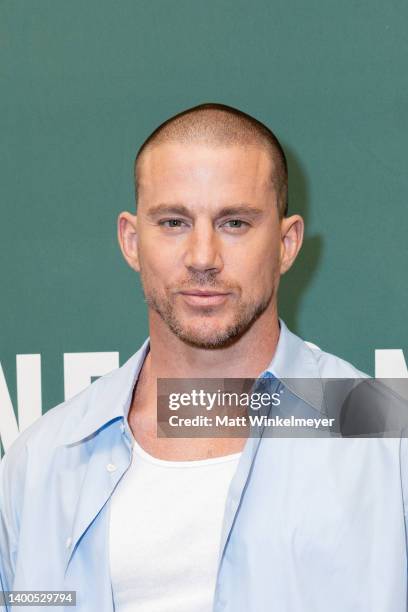 Channing Tatum poses for a photo before he signs copies of his new children's book "The One and Only Sparkella Makes A Plan" at Barnes & Noble at The...