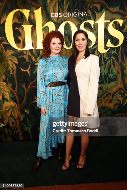 Rebecca Wisocky and Sheila Carrasco attend CBS's "Ghosts" FYC Event at El Rey Theatre on June 01, 2022 in Los Angeles, California.