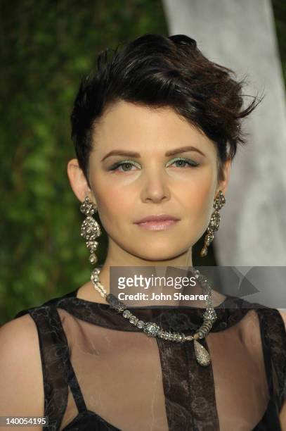 Actress Ginnifer Goodwin arrives at the 2012 Vanity Fair Oscar Party hosted by Graydon Carter at Sunset Tower on February 26, 2012 in West Hollywood,...