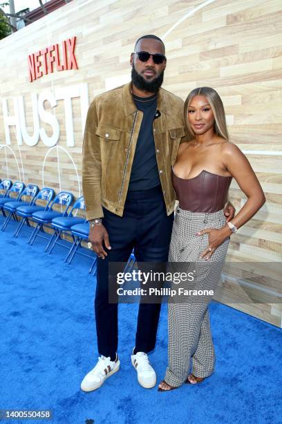 LeBron James and Savannah James attendsthe Netflix World Premiere of "Hustle" at Regency Village Theatre on June 01, 2022 in Los Angeles, California.