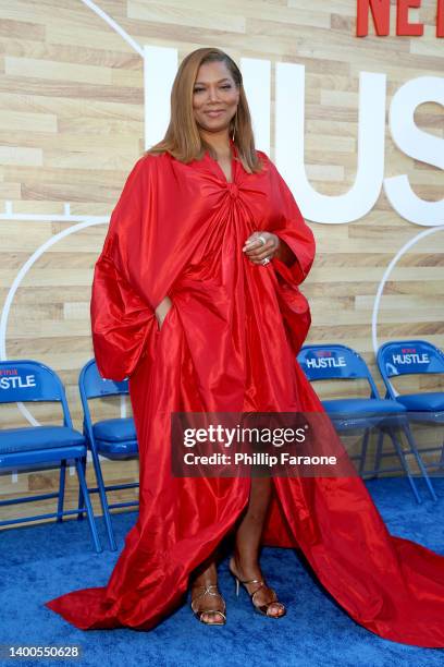 Queen Latifah attends the Netflix World Premiere of "Hustle" at Regency Village Theatre on June 01, 2022 in Los Angeles, California.