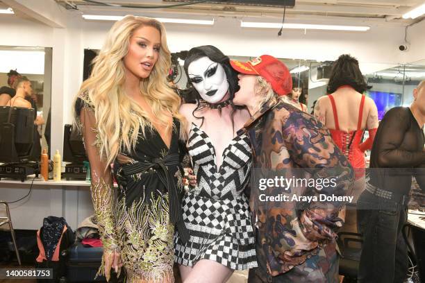 Gigi Gorgeous, and Nats Getty attend the Gottmik And Violet Chachki - "NO GORGE" Tour - West Hollywood, CA at Heart Weho on June 01, 2022 in West...