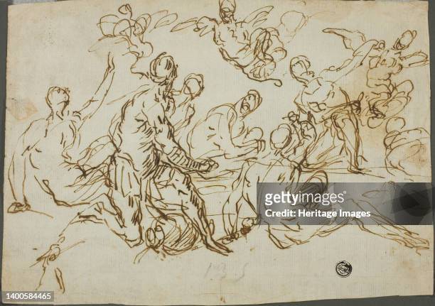Harpies Attacking Aeneas and His Companions, n.d. Artist Domenico Gargiulo.