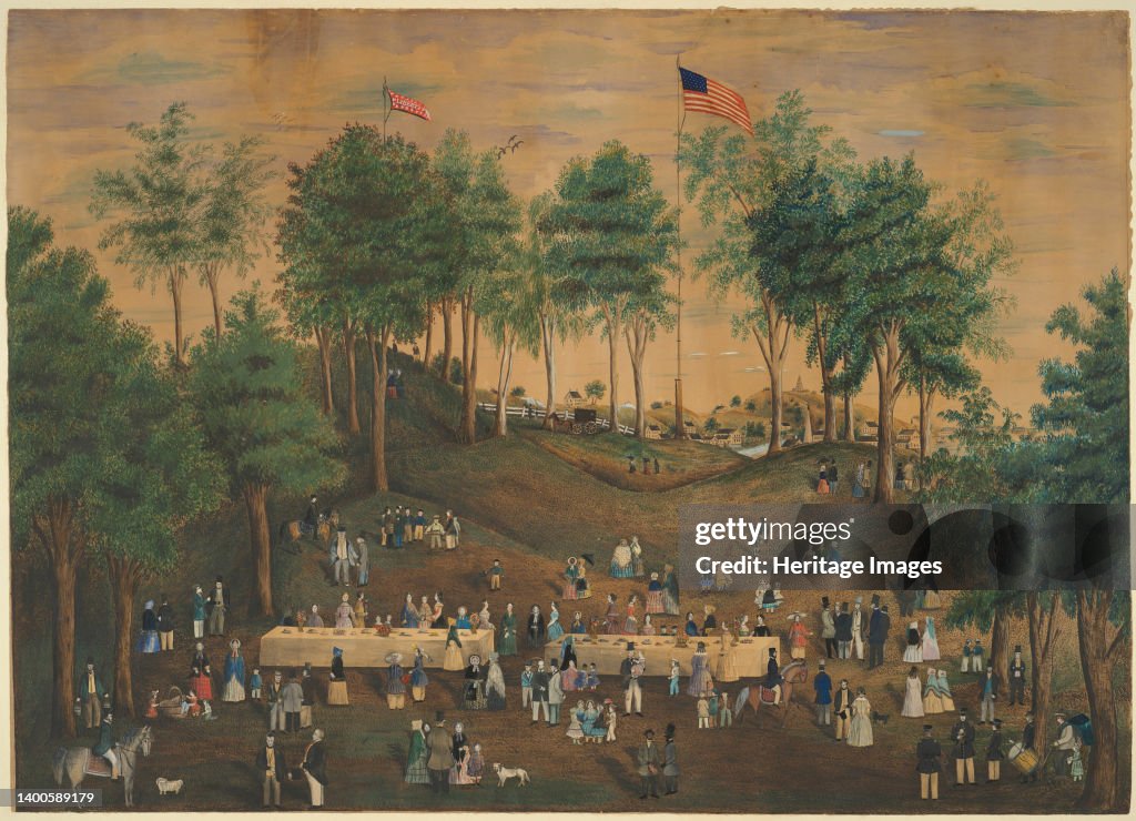 Anti-Slavery Picnic At Weymouth Landing