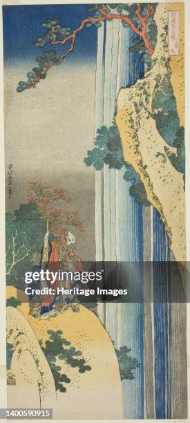 Ri Haku), from the series "A True Mirror of Japanese and Chinese Poems ", Japan, c. 1833/34. Artist Hokusai.