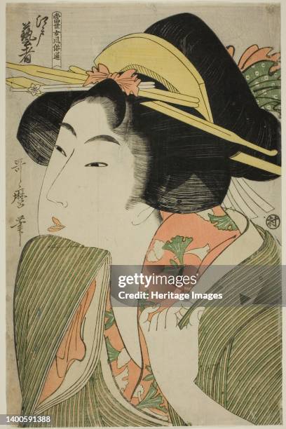 Edo Geisha, from the series "A Guide to Women's Contemporary Styles ", Japan, c. 1801/02. Artist Kitagawa Utamaro.