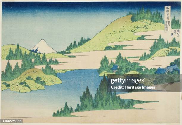 Lake Hakone in Sagami Province , from the series "Thirty-six Views of Mount Fuji ", Japan, c. 1830/33. Artist Hokusai.