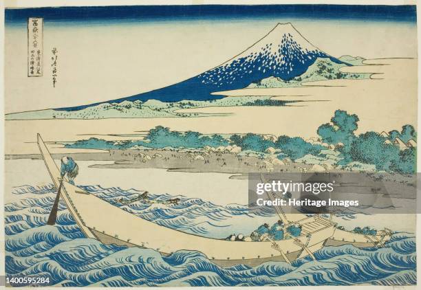 Tago Bay near Ejiri on the Tokaido , from the series "Thirty-six Views of Mount Fuji ", Japan, c. 1830/33. Artist Hokusai.