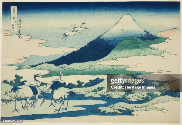 Umezawa Marsh in Sagami Province , from the series "Thirty-six Views of Mount Fuji ", Japan, c. 1830/33. Artist Hokusai.