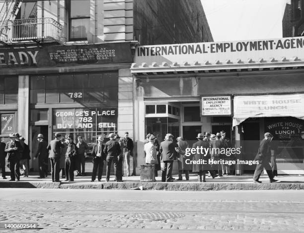 Employment agency. San Francisco. Artist Dorothea Lange.