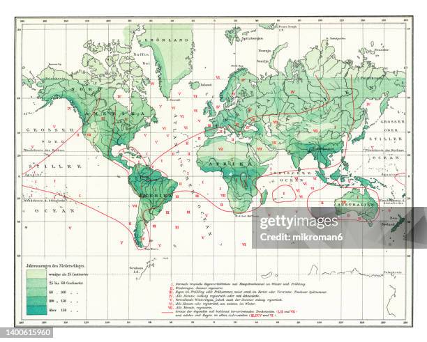 old map of rain in the earth - ancient world map stock pictures, royalty-free photos & images