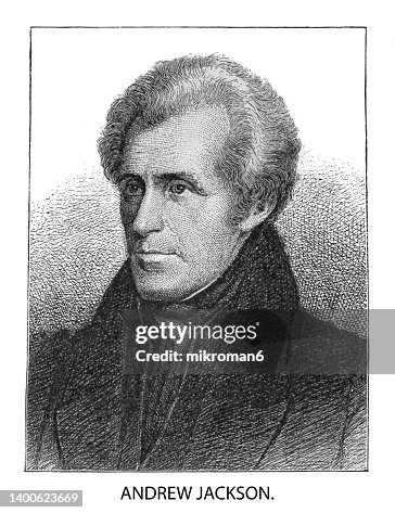 Portrait of General Andrew Jackson, seventh president of the United States