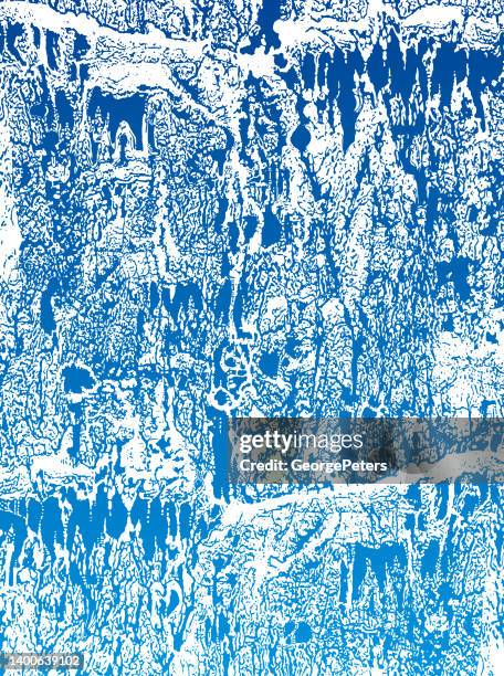surreal flow doodle background - rocky path stock illustrations