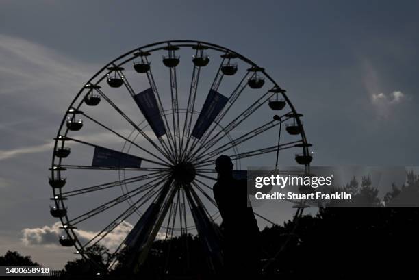 Jannik de Bruyn of Germany plays his third shot on the 18th hole during the first round of the Porsche European Open at Green Eagle Golf Course on...