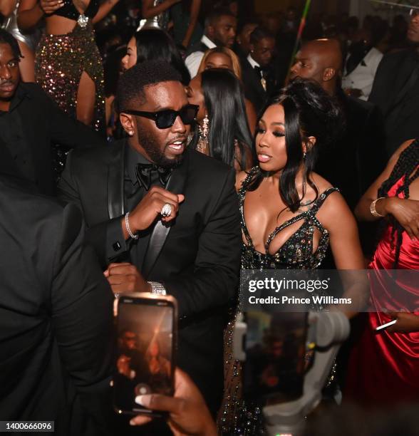 Sean Combs and Yung Miami attend 2nd Annual The Black Ball Quality Control's CEO Pierre "Pee" Thomas Birthday Celebration at Fox Theater on June 1,...