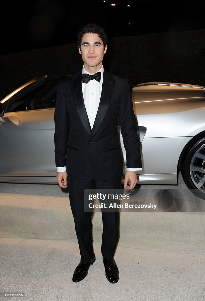 Audi Arrivals At 20th Annual Elton John AIDS Foundation Academy Awards Viewing Party