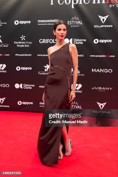 Sandra Gago attends the "People in red" charity gala organized to collect funds to fight against HIV at MNAC on June 2, 2022 in Barcelona, Spain.