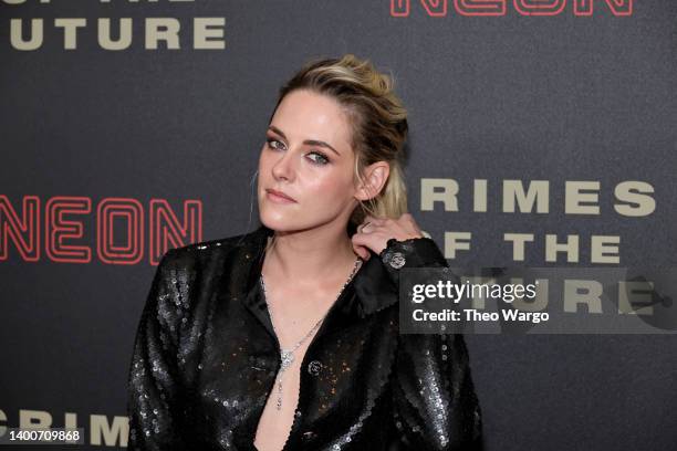 Kristen Stewart attends "Crimes Of The Future" New York Premiere at Walter Reade Theater on June 02, 2022 in New York City.