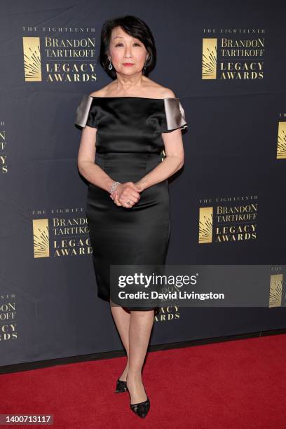 Connie Chung attends the 18th Annual Brandon Tartikoff Legacy Awards at Beverly Wilshire, A Four Seasons Hotel on June 02, 2022 in Beverly Hills,...