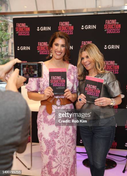 Jodi Katz and a guest attend the launch event for Jodi Katz's new book, "Facing The Seduction Of Success" at Allure Store on June 02, 2022 in New...