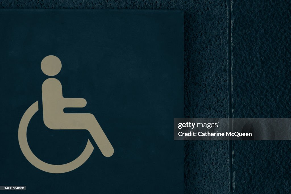Human rights: universal accessibility sign for persons with disabilities