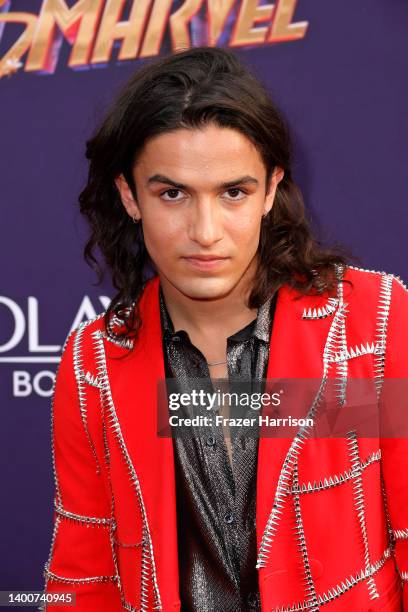 Aramis Knight attends Disney+ and Marvel's new Television Series "Ms. Marvel" premiere at El Capitan Theatre on June 02, 2022 in Los Angeles,...