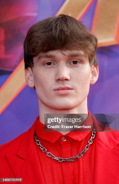 Matt Lintz attends Disney+ and Marvel's new Television Series "Ms. Marvel" premiere at El Capitan Theatre on June 02, 2022 in Los Angeles, California.