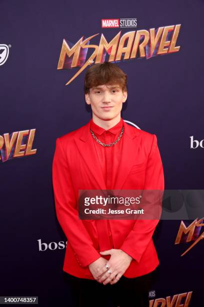Matthew Lintz attends the Ms. Marvel launch event at El Capitan Theatre in Hollywood, California on June 02, 2022.