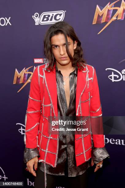 Aramis Knight attends the Ms. Marvel launch event at El Capitan Theatre in Hollywood, California on June 02, 2022.