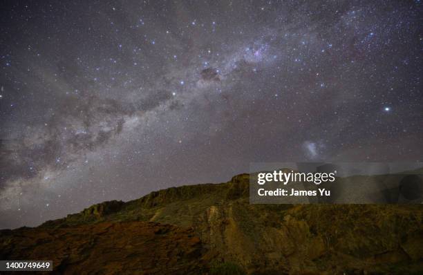 second valley milkyway - australia from space stock pictures, royalty-free photos & images