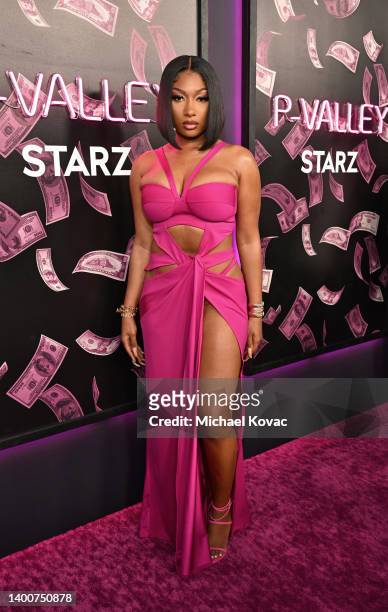 Megan The Stallion attends STARZ's "P-Valley" Season 2 Premiere on June 02, 2022 in Los Angeles, California.