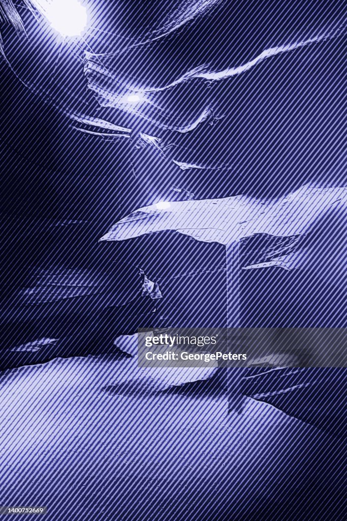 Antelope Canyon with sunbeams