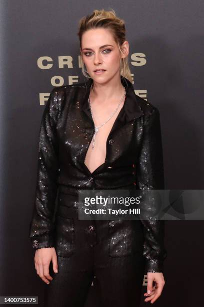 Kristen Stewart attends the New York premiere of "Crimes of the Future" at Walter Reade Theater on June 02, 2022 in New York City.