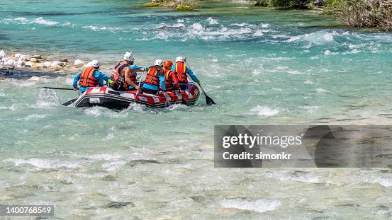 Person Rowing A Raft Group Of People Rowing Their Raft In River High-Res Stock Photo - Getty ...
