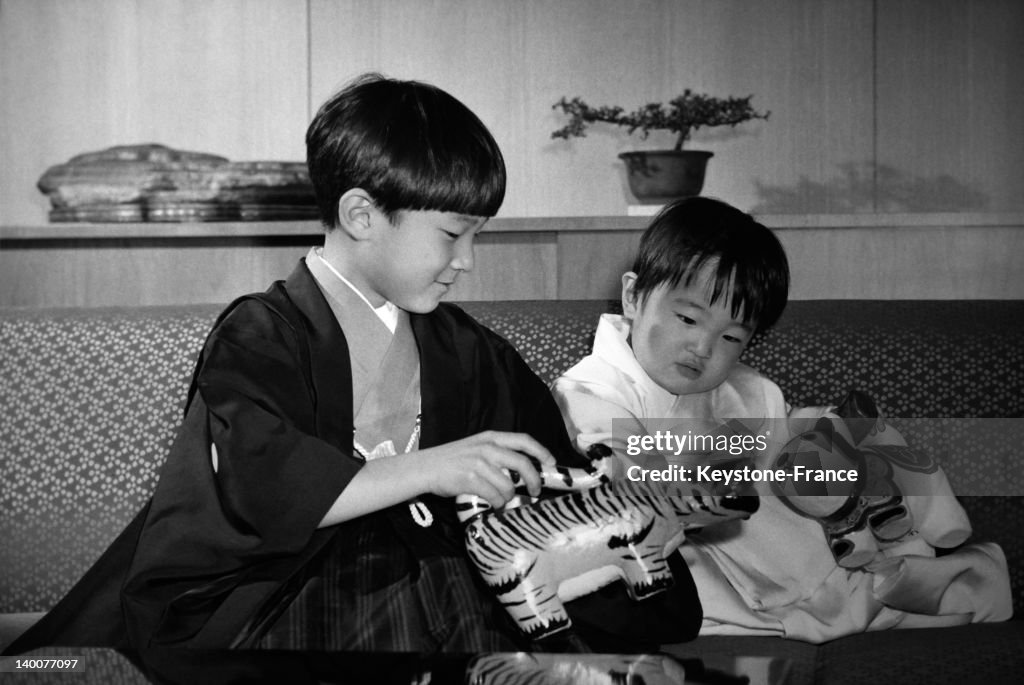 Japanese Crown Princes Naruhito And Akishino In The Sixties