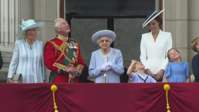 GBR: Queen Elizabeth II Platinum Jubilee 2022 - Platinum Jubilee Begins With Trooping The Colour Ceremony