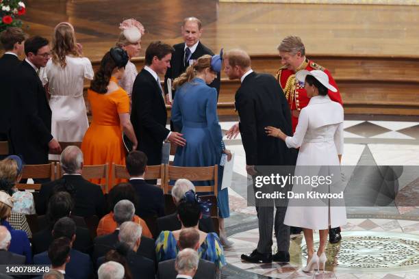 James,Viscount Severn, Jack Brooksbank, Lady Louise Windsor, Princess Eugenie, Sophie, Countess of Wessex, Edoardo Mapelli Mozzi, Prince Edward, Earl...