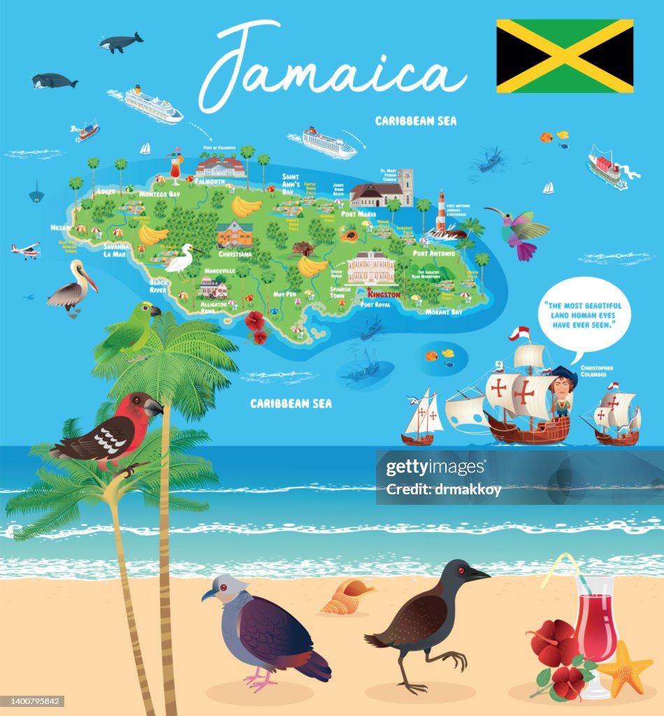 Jamaica Funny Map