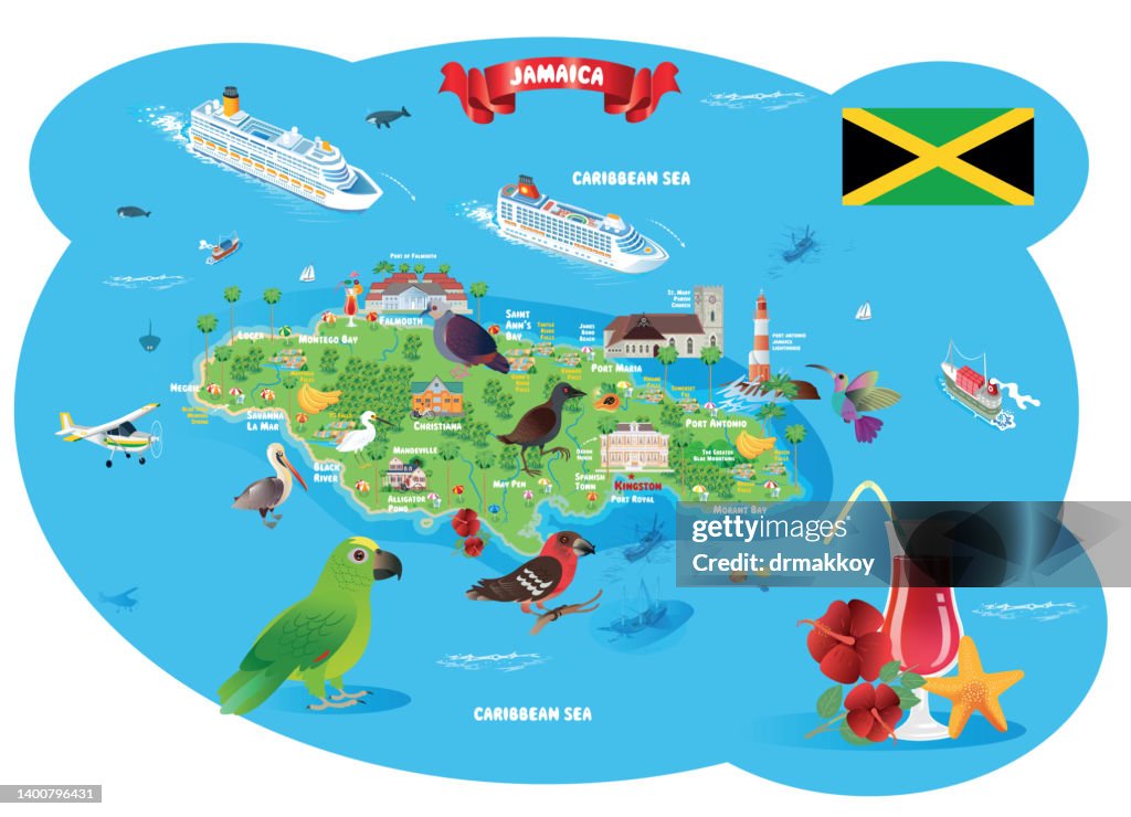 Jamaica Travel Map