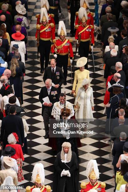 Prince William, Duke of Cambridge, Catherine, Duchess of Cambridge, Prince Charles, Prince of Wales, Camilla, Duchess of Cornwall and The Lord Mayor...