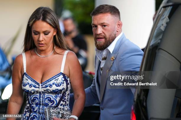 Dee Devlin and Conor McGregor are seen during the 75th annual Cannes film festival at on May 21, 2022 in Cannes, France.