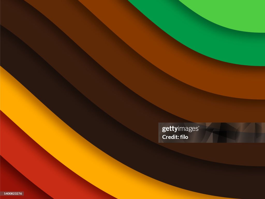 Juneteenth Onde Sfondo astratto