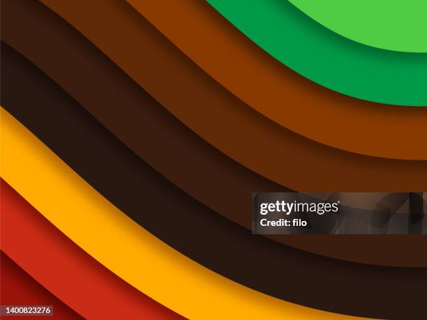 stockillustraties, clipart, cartoons en iconen met juneteenth waves abstract background - variatie