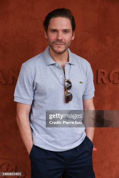 Daniel Bruhl is seen at Roland Garros on June 03, 2022 in Paris, France.