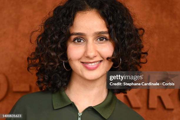 Oulaya Amamra attends the French Open 2022 at Roland Garros on June 03, 2022 in Paris, France.