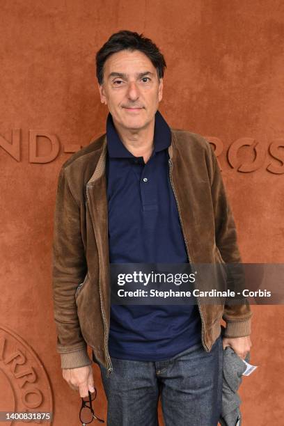 Yvan Attal attends the French Open 2022 at Roland Garros on June 03, 2022 in Paris, France.