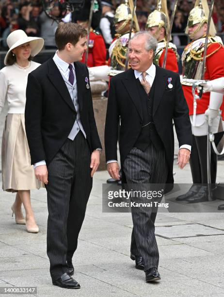 Attends the National Service of Thanksgiving at St Paul's Cathedral on June 03, 2022 in London, England. The Platinum Jubilee of Elizabeth II is...